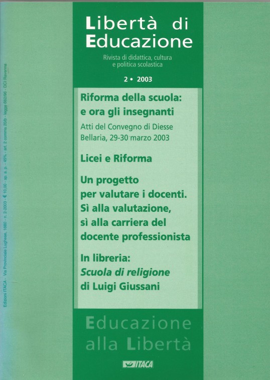 la copertina della rivista che ospitò questo contributo la copertina della rivista che ospitò questo contributo